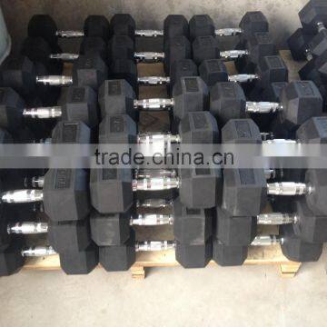 Hex Rubber Dumbbell /Rubber Coated Dumbbell /Crossfit Dumbbell