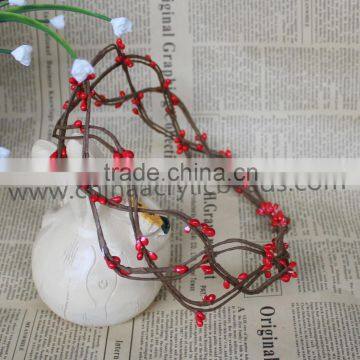 flower garland headwrap for bridal wedding hair banding wreath