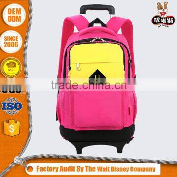 Fashion Designs Lowest Price Oem Logo Wheeled School Bags