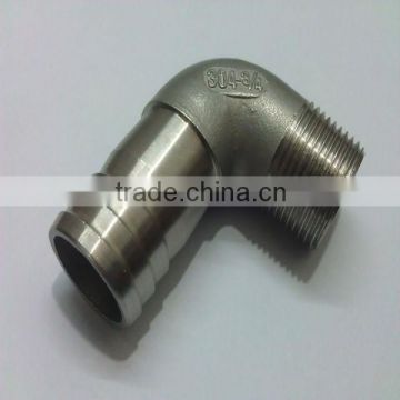 stainless steel elbow with hose nipple