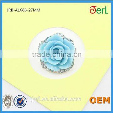 Flat Back Embellished Crystal Rhinestone Button for Hair Bow Diy Rose Buttons photo-3