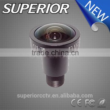 ir cut filter non-distortion camera hd 3.2mm m12 F2.0 12mp 4k sport camera lens