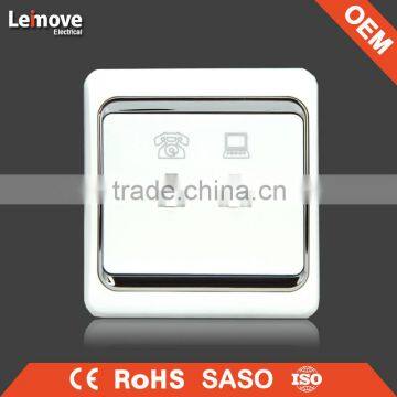 European and Classic telephone and date socket