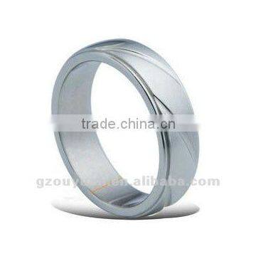 His and Her Classic Stainless Steel Wedding Ring Set Engraving Available!