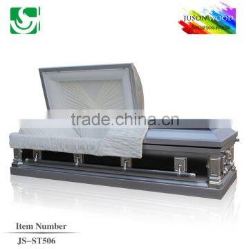 JS-ST506 luxury metal casket supplier