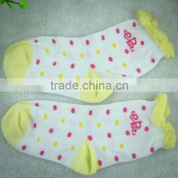 model cotton dress drop green color girl socks new product