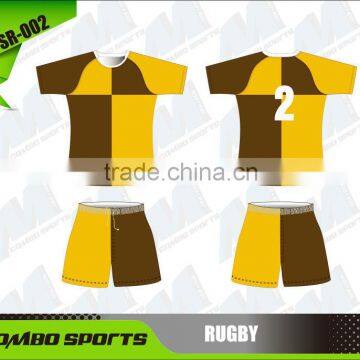 Custom sublimation rugby jumper and shorts