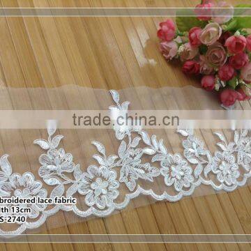 100% polyester wholesale water soluble lace fabric