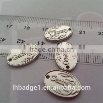 custom made Silver Plated Jewelry Tags in any shape