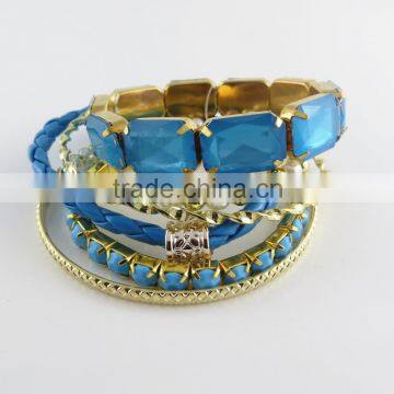 Temperament national style vintage stretch bracelet set