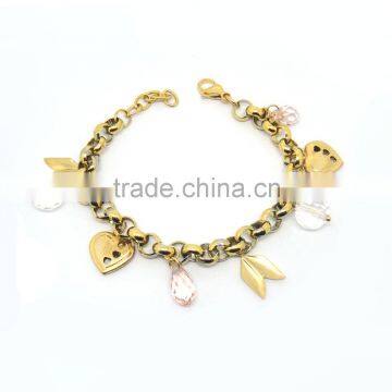 Bracelet 2016 women fashion crystal charm bracelet designs