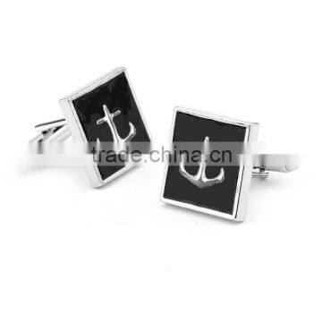 Customize logo fashion anchor design suit shirt cufflinks mens cufflinks for men shirt