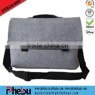 Large capacity teen felt shoulder school bag(FTB16-009)