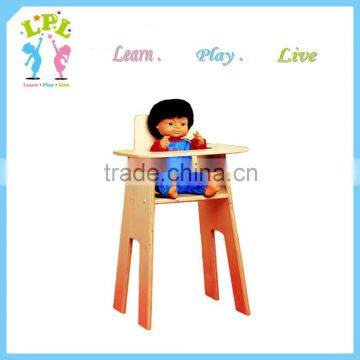 American market hot sale mini toy wooden baby high chair for sale