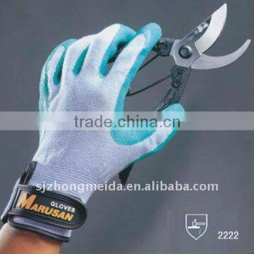 13 gauge polyester three fourth coated nitrile dipped working glove