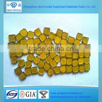 Wholesale 4.0mm Yellow Rough Synthetic Diamond Plate for Cutting Tools photo-6
