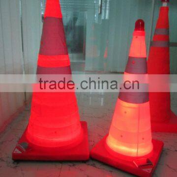 China Manufacturing Red LED Traffic Cone /Parking Lot Light Cones photo-6