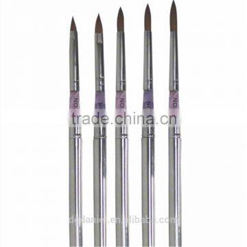 Hot Sell Best Quality Professional 5pcs Acrylic Nail Art Brush Kolinsky Nail Brushes for Girls Beauty photo-2