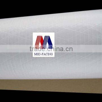 Tri-way scrim kraft paper adhesive white polypropylene film facing