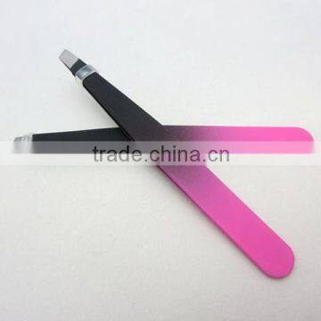 Manufacturers Stainless Steel 9.6cm 13g New Style Eyebrow Tweezers Makeup Tools photo-2