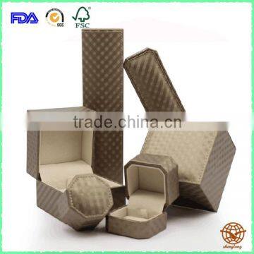 Custom logo leather surface Jewelry box/Ring box/bracelet box/necklace box