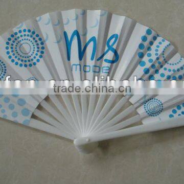 4c printed 18cm length promotion folding paper fan