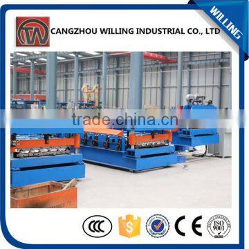 New Condition and Tile Forming Machine Type Galvanized Steel Roof Tile Roll Forming Machine photo-2