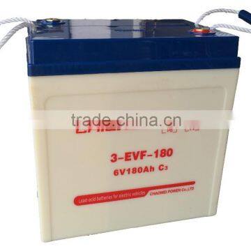 Lead Acid Battery for electric car, tricycle, golf cart, 6V 210Ah @ 10hr rate