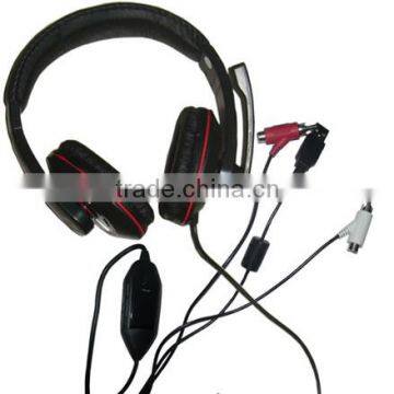 OEM 40MM Gaming Headset With Independent Game And Chat Volume Controls For PS3/XBOX360/PC/Wii