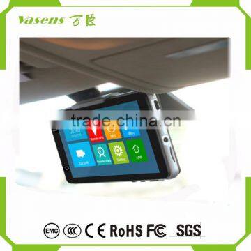 5.0" IPS Touch Android 4.4 FHD1080P Dash Camera Parking Car Dvrs Rearview Mirror Video Recorder Car DVR Dual Camera GPS photo-2