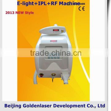 2013 New style E-light+IPL+RF machine www.golden-laser.org/ shrink pores