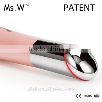 Ms.W 2017 Trending Products Electric Vibration Anti-wrinkle Eye Massager Mini Ultrasonic Eye Care Massager Pen