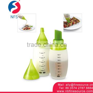 160 ML Portable BBQ Soy Plastic Small Liquid Silicone Sauce Bottle