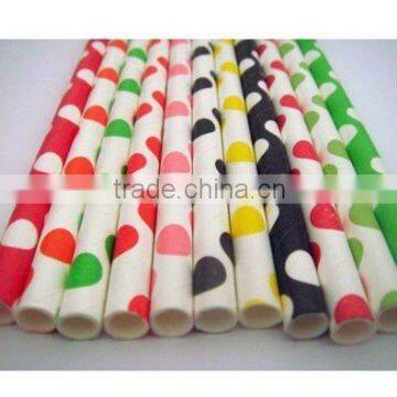 Striped polka dots new design straws for birthday party