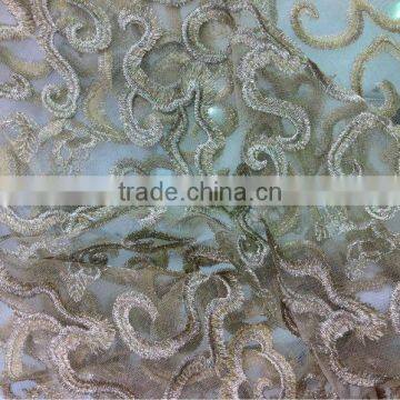 fashion embroidery fabric/sequin fabric/wedding dress