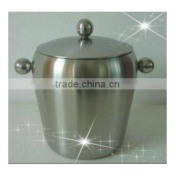 manufacturer 1.0L stainless steel ice bucket with lid