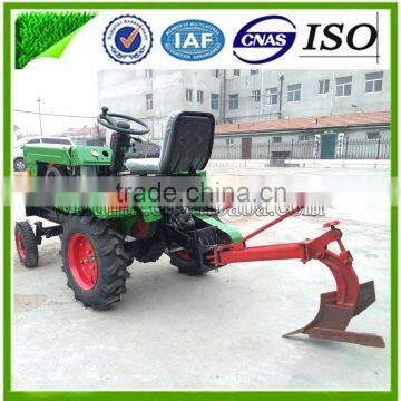 Shandong Factory supply best price 15hp,12hp mini tractor (power tiller)with rotary tiller,plough and seeder