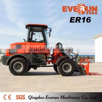 Everun Brand 1.0 Ton Articulated Compact Loader with Pallet Forks