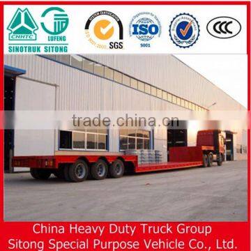 Chinese Manufacturer 40FT Lowbed Semi Trailer for Sale(Giving Tires!) photo-4