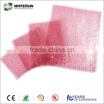 esd bubble bag,air bubble pink antistatic bag for packing clips /CD