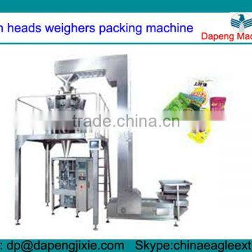 398-A potato chips packing machine with ten head weigher/potato chips package machine