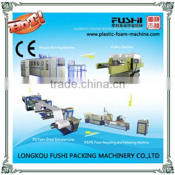 Plastic vacuum forming machine for food container