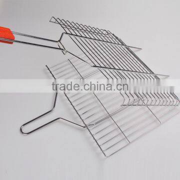 Large BBQ Grill Basket Grid Meat Clip photo-3
