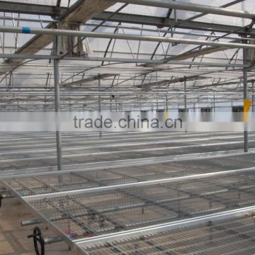 Ebb and flow seeding beds in commercial greenhouse