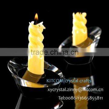 Customized crystal tealight candle holders For Decoration