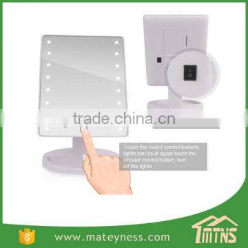16 LED Illuminated Touch Screen Make Up Led Cosmetic Mirror photo-4