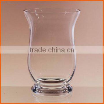 Customized clear cheap hand blown glass vases