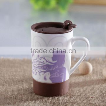 ceramic seal lid for coffee mug