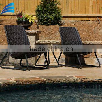 3 piece patio garden conversation chair set