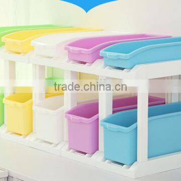 Double Layer Kitchen Sundries Plastic Storage Box photo-2